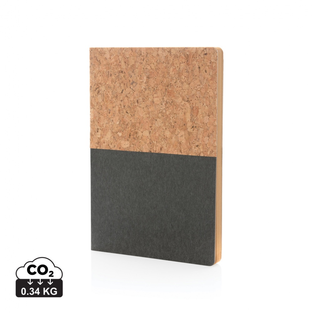 Logotrade promotional merchandise picture of: A5 cork & kraft notebook