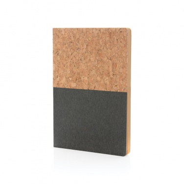 Logo trade advertising products image of: A5 cork & kraft notebook