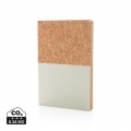 A5 cork & kraft notebook, off white