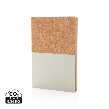 Logotrade advertising product image of: A5 cork & kraft notebook