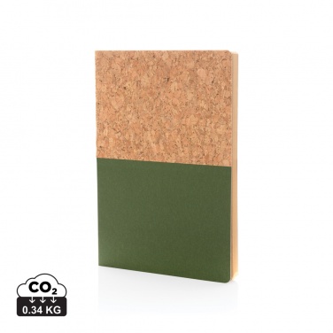 Logo trade promotional merchandise picture of: A5 cork & kraft notebook