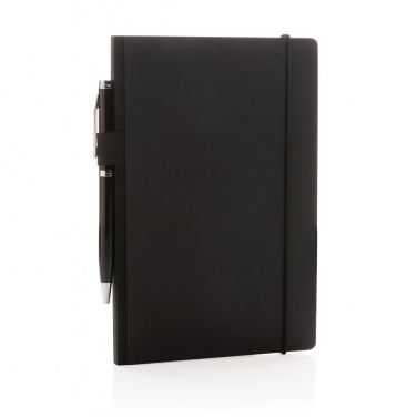 Logo trade promotional products picture of: A5 deluxe kraft hardcover notebook