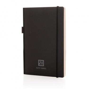 Logotrade corporate gift image of: A5 deluxe kraft hardcover notebook