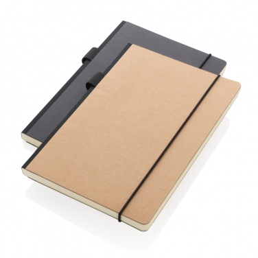 Logo trade promotional product photo of: A5 deluxe kraft hardcover notebook