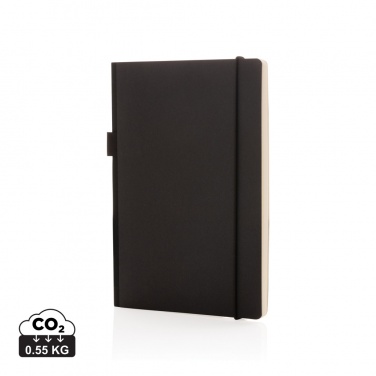 Logo trade promotional giveaways image of: A5 deluxe kraft hardcover notebook