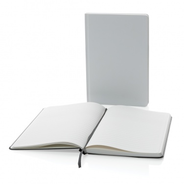 Logo trade promotional merchandise picture of: A5 Impact stone paper hardcover notebook