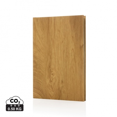 Logo trade advertising product photo of: Kavana wood print A5 notebook