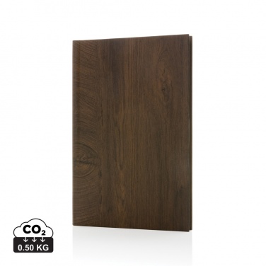 Logo trade advertising products picture of: Kavana wood print A5 notebook