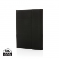 Impact Aware™ A5 notebook with magnetic closure, black