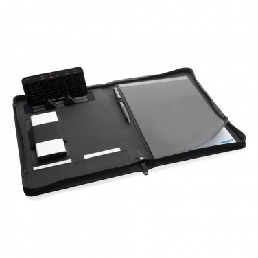 Logo trade promotional item photo of: Impact Aware™ deluxe 300D tech portfolio with zipper