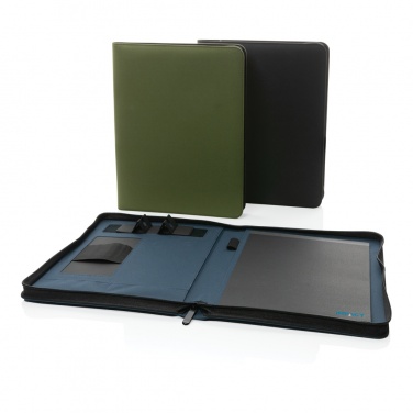 Logo trade promotional gift photo of: Impact Aware™ deluxe 300D tech portfolio with zipper