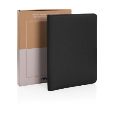 Logotrade promotional merchandise picture of: Impact Aware™ deluxe 300D tech portfolio with zipper