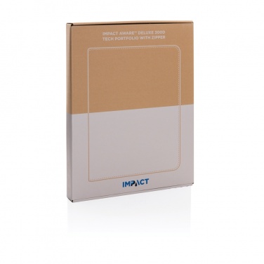 Logotrade promotional product image of: Impact Aware™ deluxe 300D tech portfolio with zipper