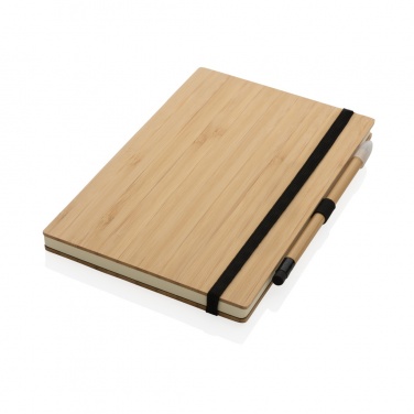 Logotrade promotional gift picture of: Bamboo notebook and infinity pencil set