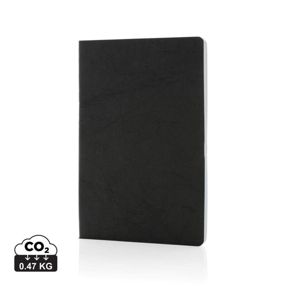 Logo trade business gifts image of: Salton A5 GRS certified recycled paper notebook