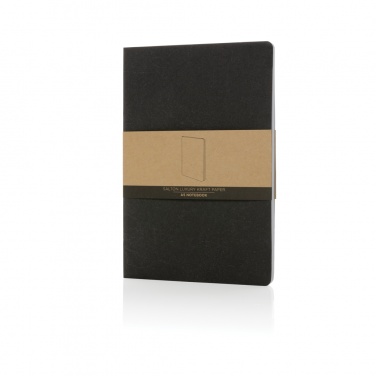 Logo trade promotional items picture of: Salton A5 GRS certified recycled paper notebook