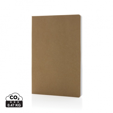 Logo trade promotional giveaways picture of: Salton A5 GRS certified recycled paper notebook