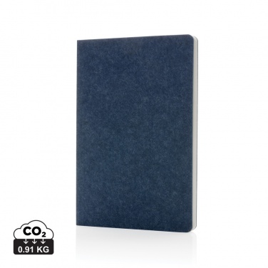 Logo trade promotional items picture of: Phrase GRS certified recycled felt A5 notebook