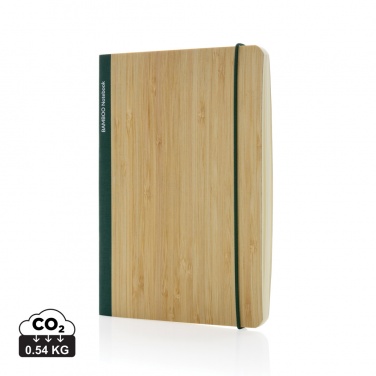 Logo trade promotional gifts image of: Scribe bamboo A5 Notebook