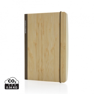 Logo trade promotional product photo of: Scribe bamboo A5 Notebook