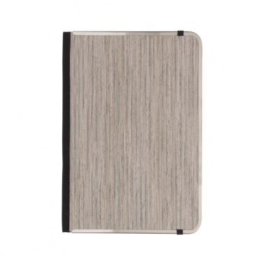 Logo trade promotional merchandise photo of: Treeline A5 wooden cover deluxe notebook