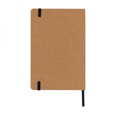 Logo trade business gifts image of: Stoneleaf A5 cork and stonepaper notebook