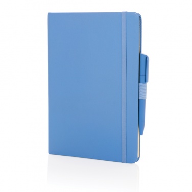 Logo trade promotional merchandise photo of: Sam A5 RCS certified bonded leather classic notebook