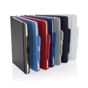 Logo trade promotional merchandise photo of: Sam A5 RCS certified bonded leather classic notebook