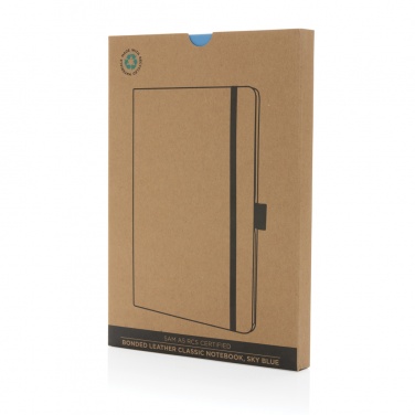 Logo trade promotional giveaway photo of: Sam A5 RCS certified bonded leather classic notebook