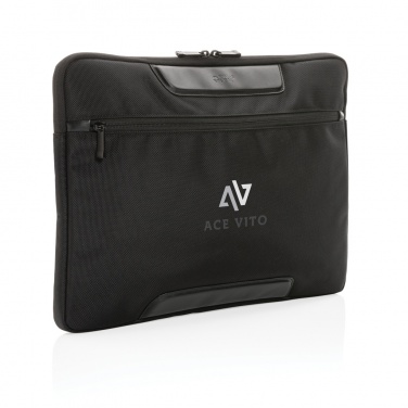 Logotrade promotional item picture of: Swiss Peak AWARE™ RPET Voyager 15.6" laptop sleeve