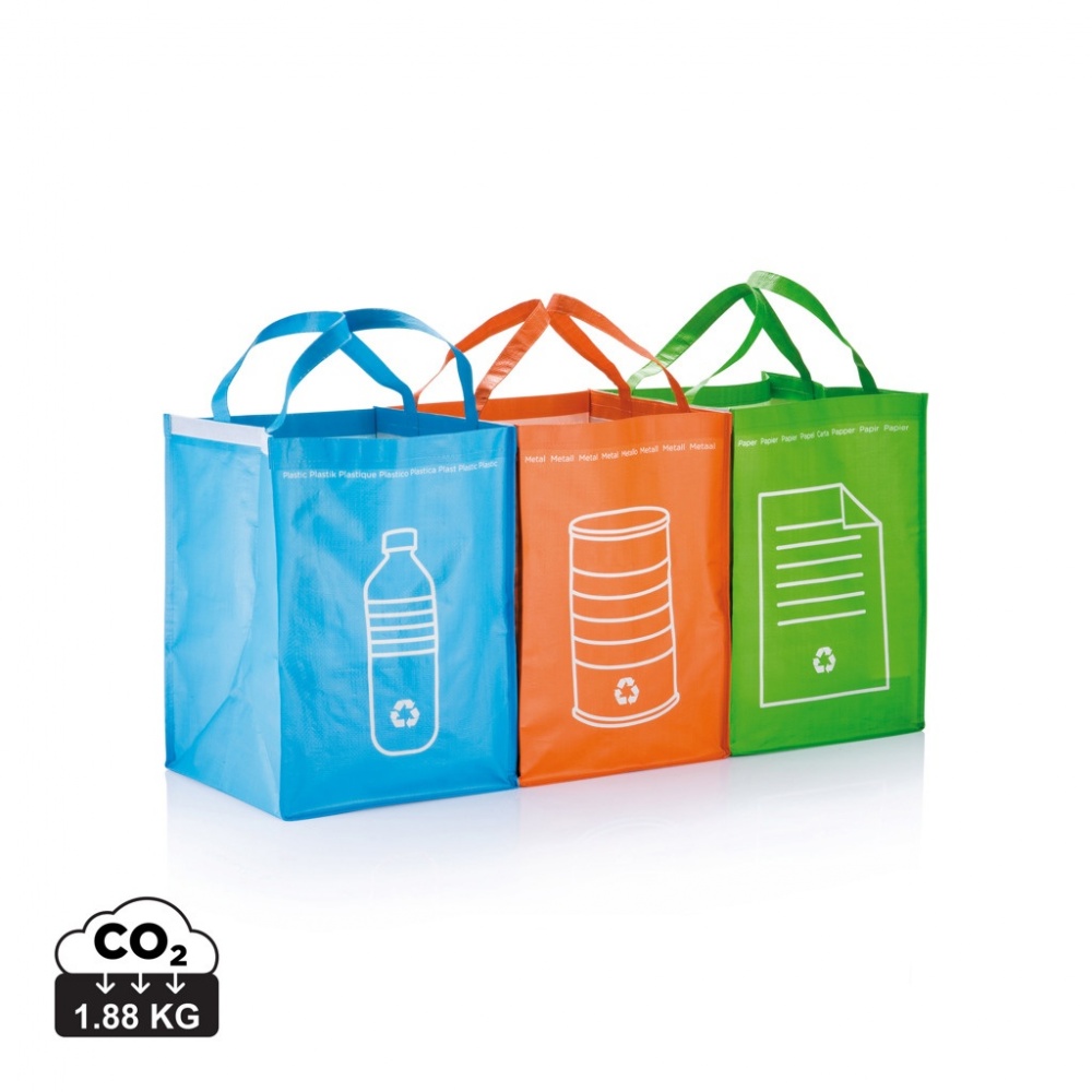 Logotrade promotional product picture of: 3pcs recycle waste bags