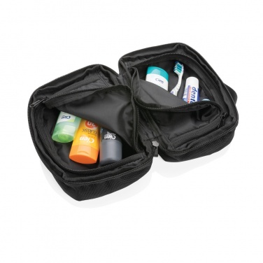 Logo trade promotional merchandise image of: Swiss Peak AWARE™ RPET Voyager toiletry bag