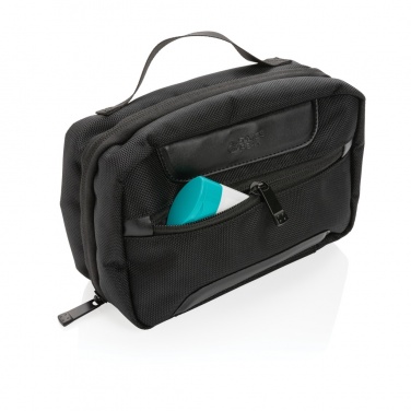 Logo trade corporate gifts image of: Swiss Peak AWARE™ RPET Voyager toiletry bag