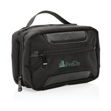 Logotrade promotional product picture of: Swiss Peak AWARE™ RPET Voyager toiletry bag