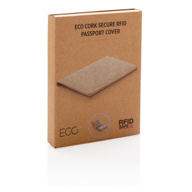 Logotrade promotional product picture of: Cork secure RFID passport cover