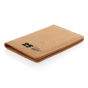 Logo trade promotional gifts image of: Cork secure RFID passport cover