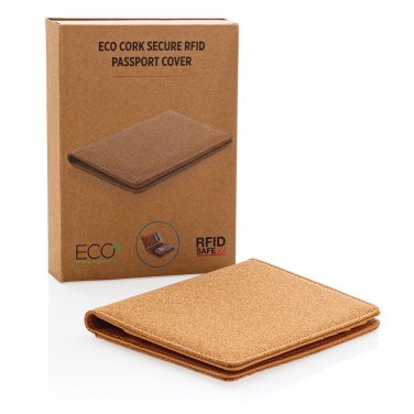 Logotrade corporate gift image of: Cork secure RFID passport cover