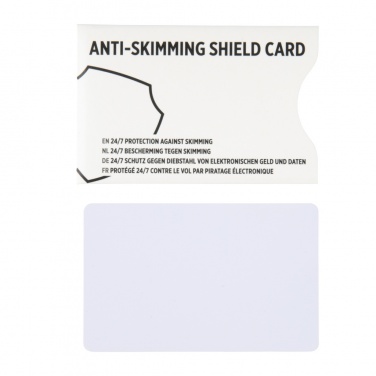 Logo trade advertising product photo of: Anti-skimming RFID shield card with active jamming chip