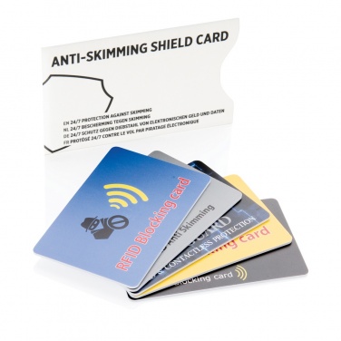 Logotrade corporate gift image of: Anti-skimming RFID shield card with active jamming chip