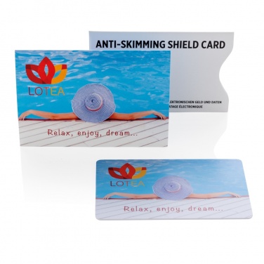 Logotrade advertising product picture of: Anti-skimming RFID shield card with active jamming chip