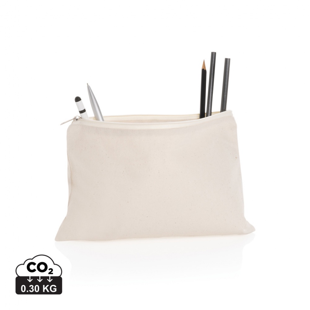 Logo trade promotional giveaways picture of: Impact Aware™ 285 gsm rcanvas pencil case undyed