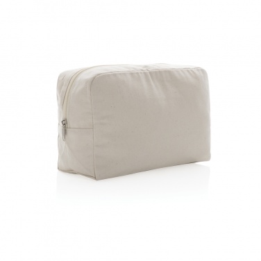 Logo trade promotional gift photo of: Impact Aware™ 285 gsm rcanvas toiletry bag undyed