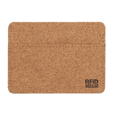 Logotrade business gift image of: Cork secure RFID slim wallet