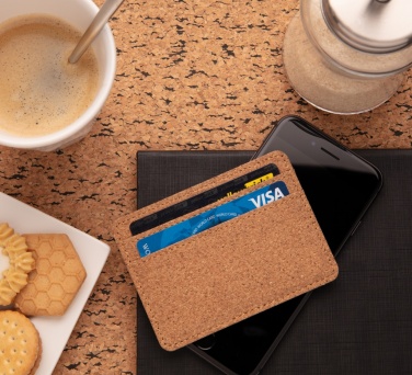 Logo trade business gift photo of: Cork secure RFID slim wallet