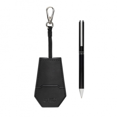 Logotrade business gift image of: SP Tula RCS certified recycled PU key holder and pen set