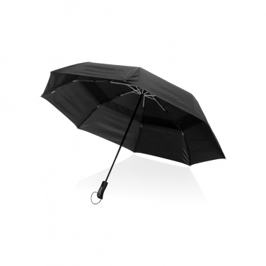 Logo trade promotional product photo of: Swiss Peak Aware™ Tornado 27” pocket storm umbrella