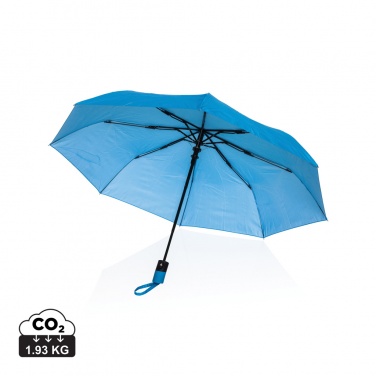 Logo trade promotional gift photo of: 21" Impact AWARE™ 190T mini auto open umbrella