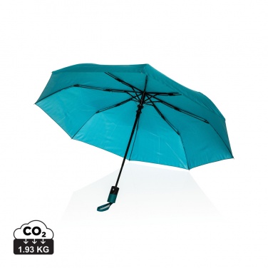 Logo trade corporate gifts image of: 21" Impact AWARE™ 190T mini auto open umbrella