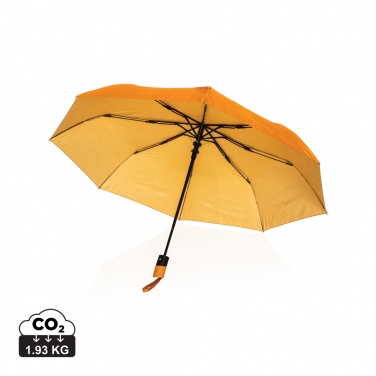 Logo trade advertising products image of: 21" Impact AWARE™ 190T mini auto open umbrella