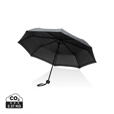 Logo trade promotional merchandise picture of: 20.5"Impact AWARE™ RPET 190T pongee mini reflective umbrella